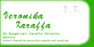 veronika karaffa business card